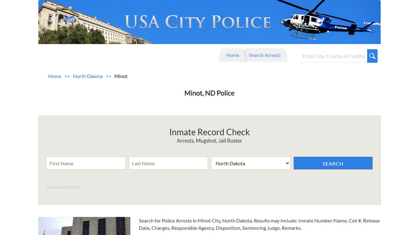 Minot, ND Police | Jail Records